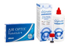 Air Optix Plus Hydraglyde (6 lenzen) + Oxynate Peroxide 380 ml met lenzendoosje