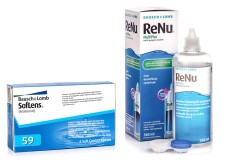 SofLens 59 (6 lenzen) + ReNu MultiPlus 360 ml met lenzendoosje